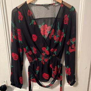 Women’s x-small Express floral blouse